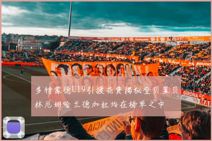 多特蒙德U19引援花费揭秘登贝莱贝林厄姆哈兰德加杜均在榜单之中